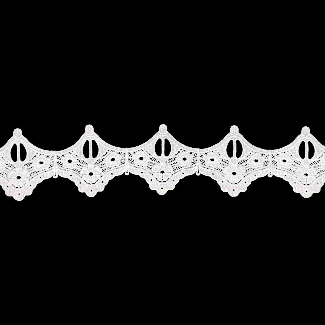 2 Meter | Cathedral Arch Guipure Spun Poly Lace | 3.1 Inches | SKU-K-3/735