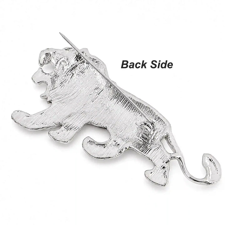 Rhinestone Elephant Brooch