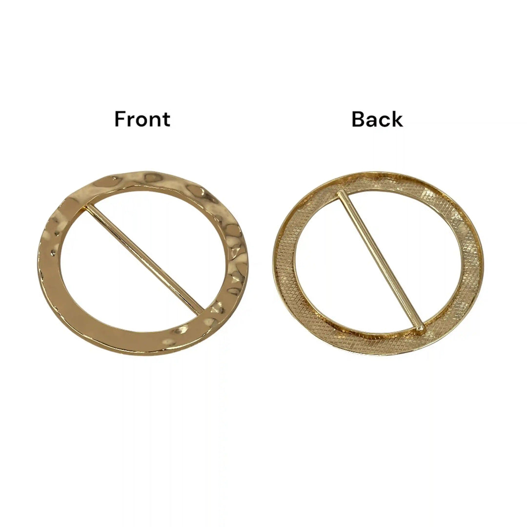 Hammered Round Metal Buckle