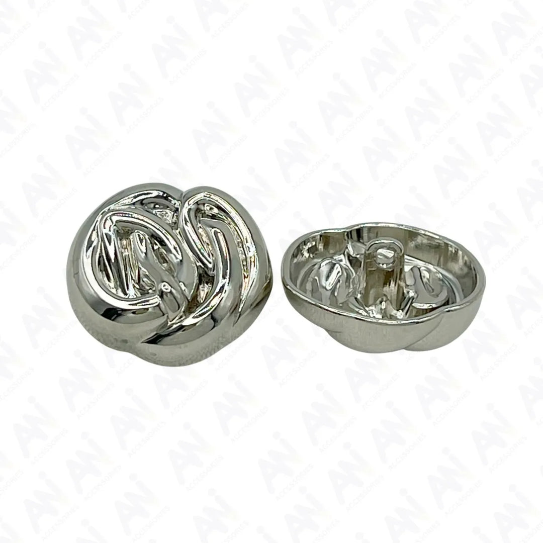 Modern Design Shank Metal Buttons | 15mm, 18mm & 23mm
