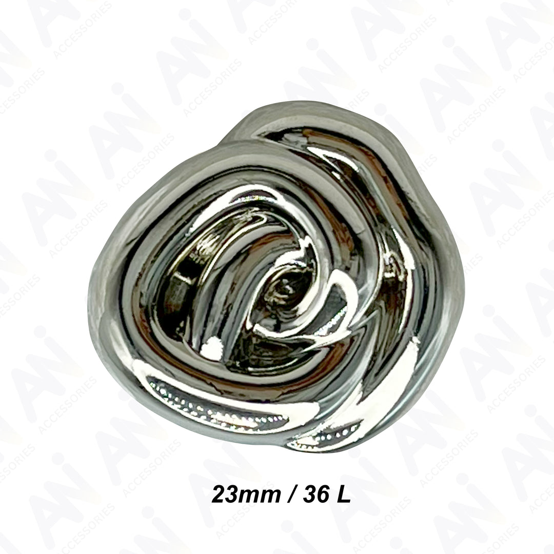 Floral Style Button for Clothing and Accessories