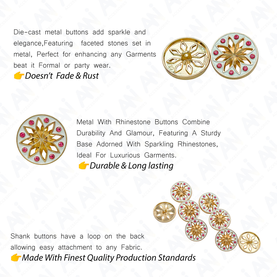 Elegant Star Metal Buttons