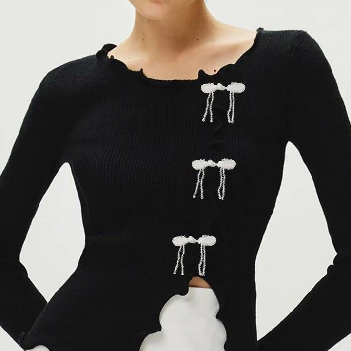 Chinese Knot Tassel Frog Buttons