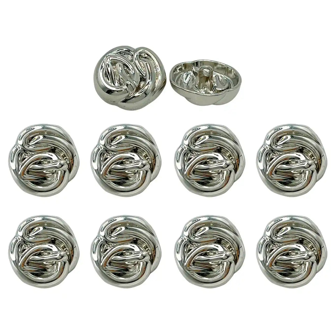 Modern Design Shank Metal Buttons | 15mm, 18mm & 23mm