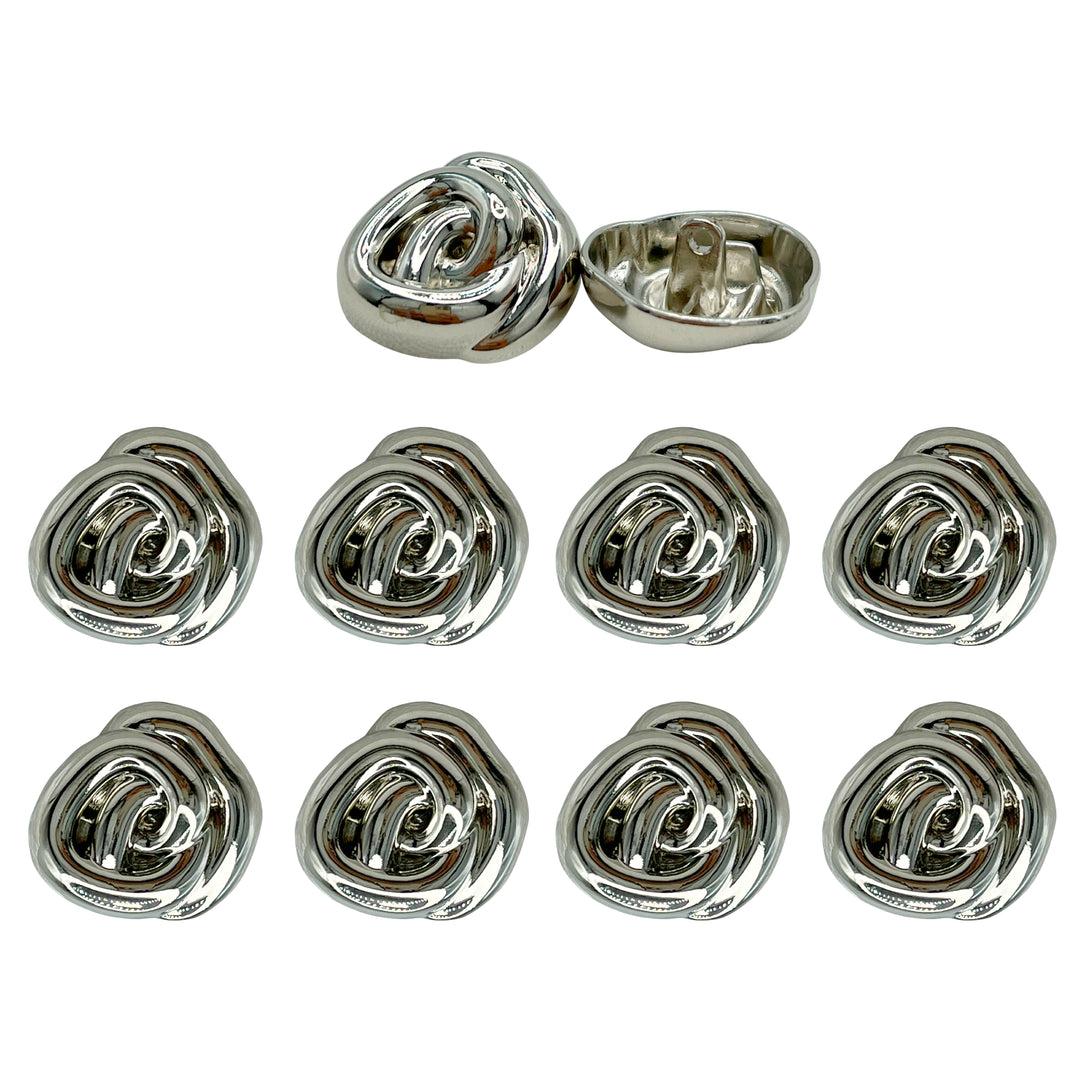 Floral Style Button for Clothing and Accessories