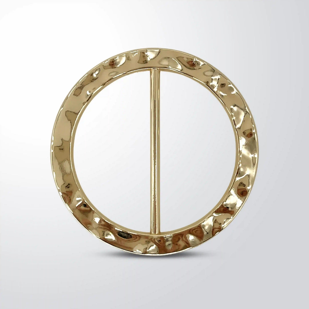 Hammered Round Metal Buckle