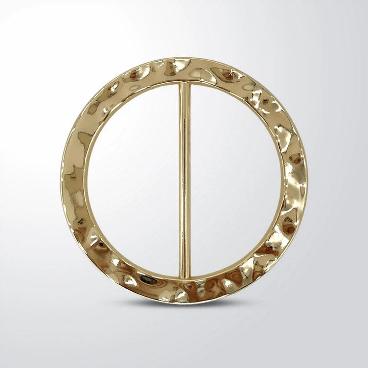 Hammered Round Metal Buckle