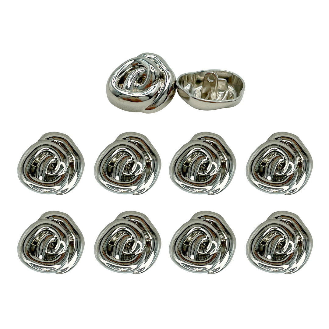 Floral Style Button for Clothing and Accessories