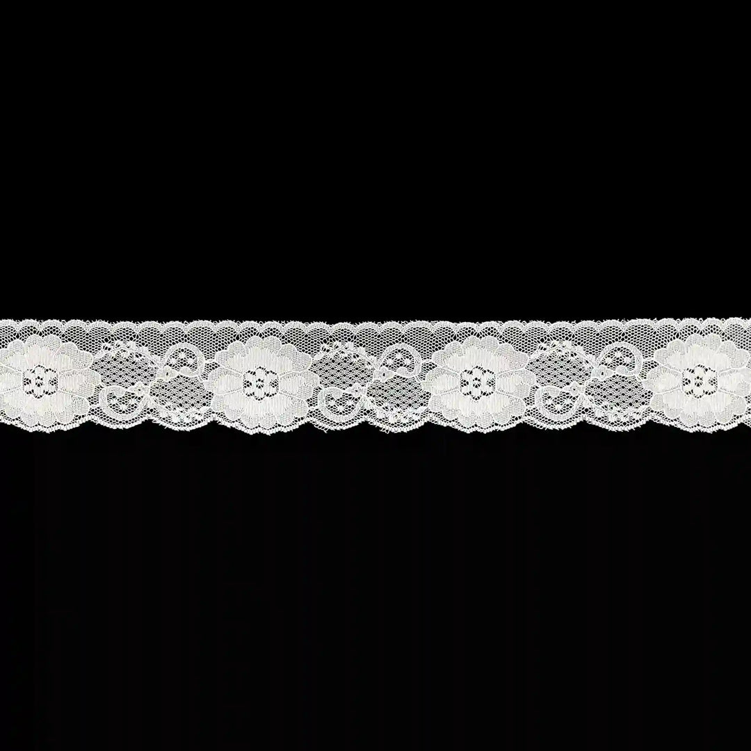 Wide Bloom Pattern Trim Lace | SKU-37