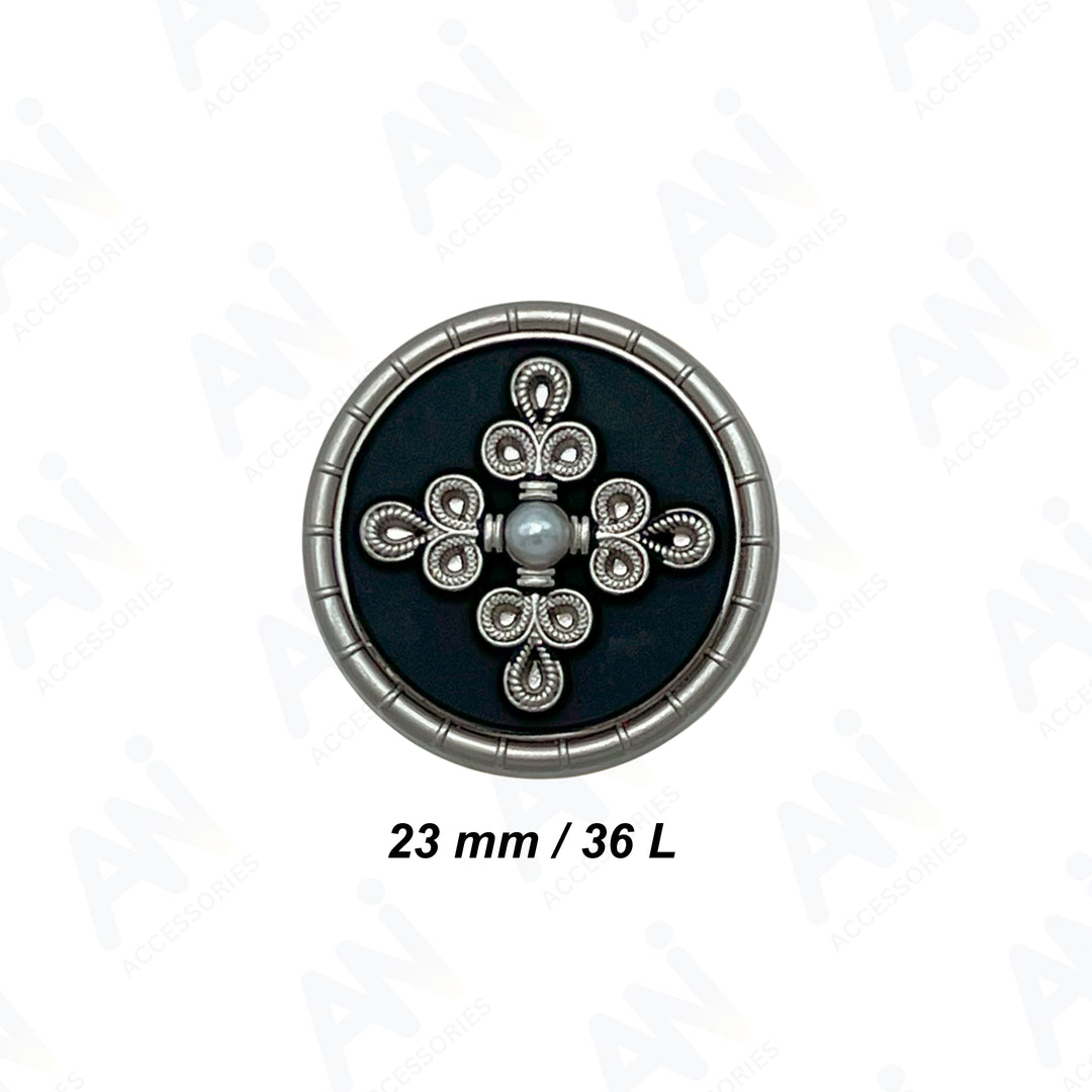 Elegant Pearl Metal Buttons for Clothing