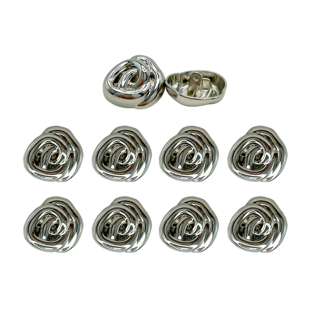 Floral Style Button for Clothing and Accessories