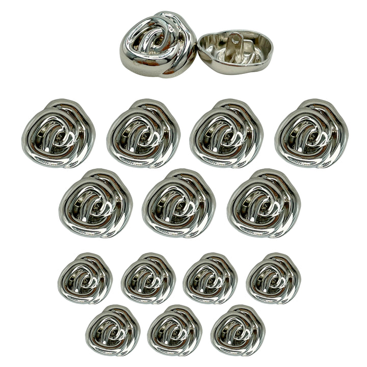 Floral Style Button for Clothing and Accessories