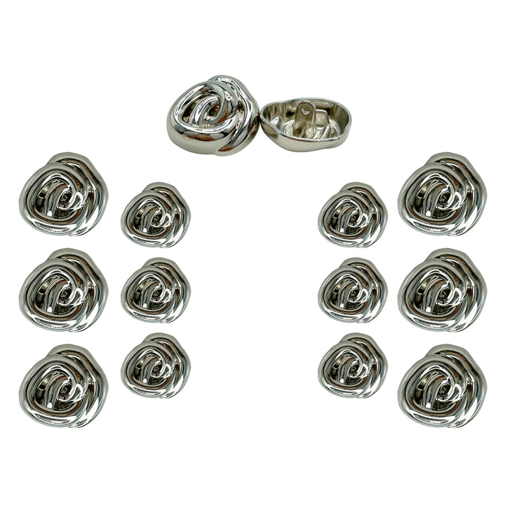 Floral Style Button for Clothing and Accessories