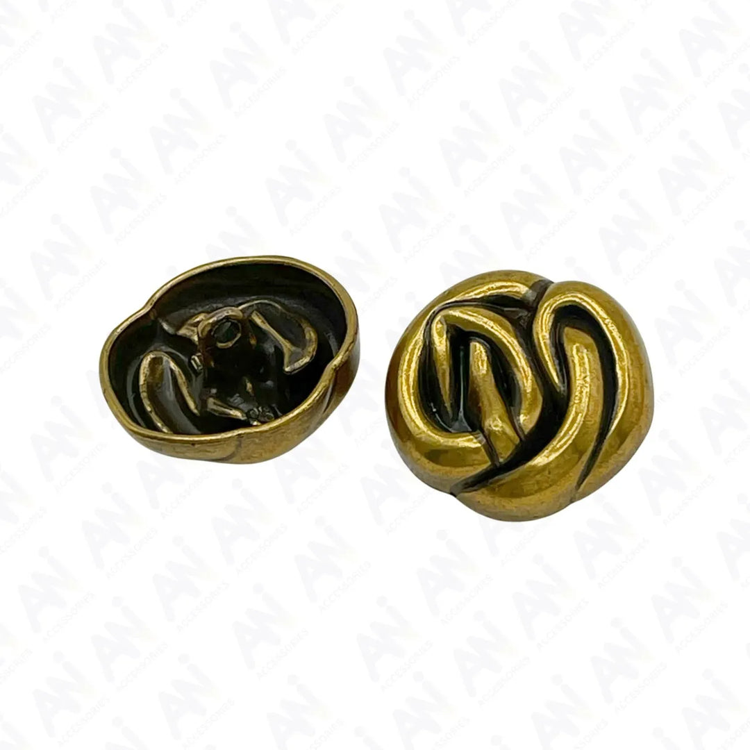 Modern Design Shank Metal Buttons | 15mm, 18mm & 23mm