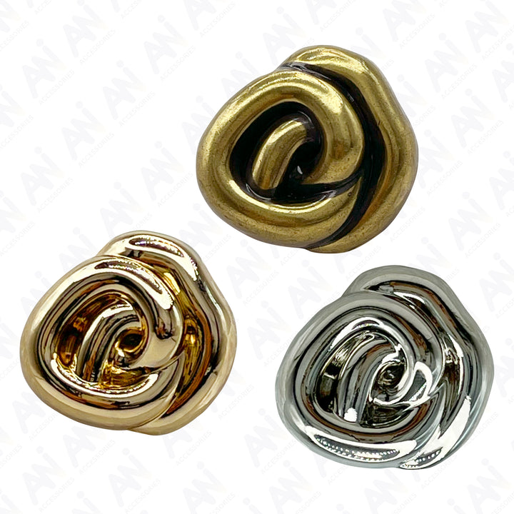 Floral Style Button for Clothing and Accessories