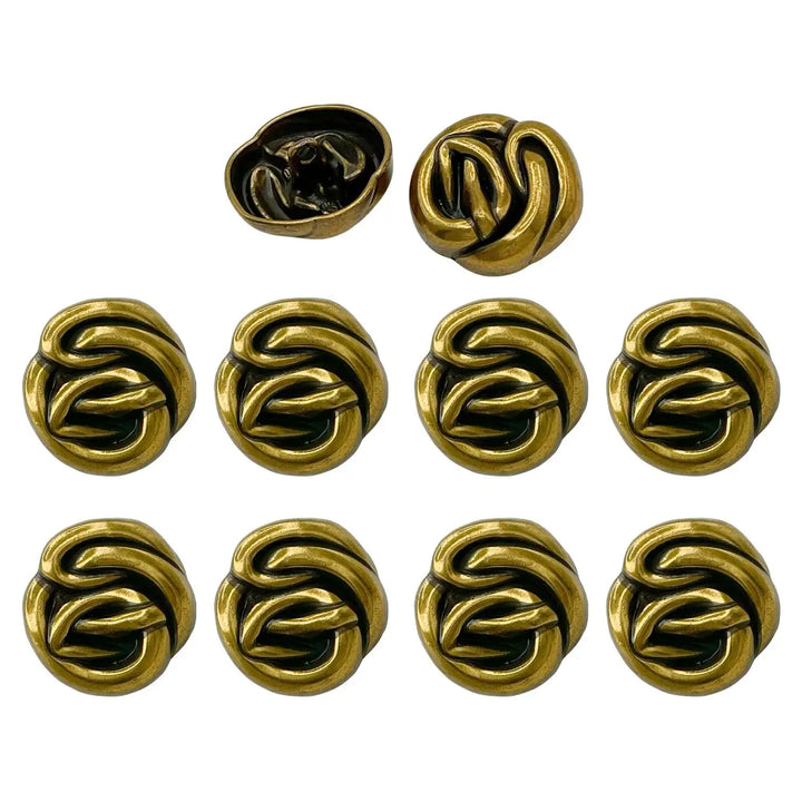 Modern Design Shank Metal Buttons | 15mm, 18mm & 23mm