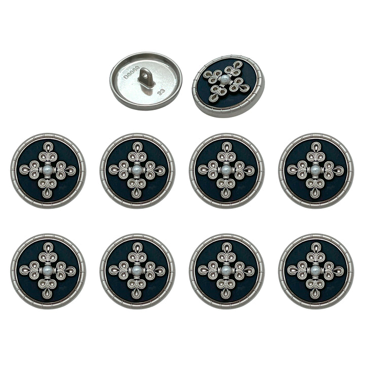 Elegant Pearl Metal Buttons for Clothing