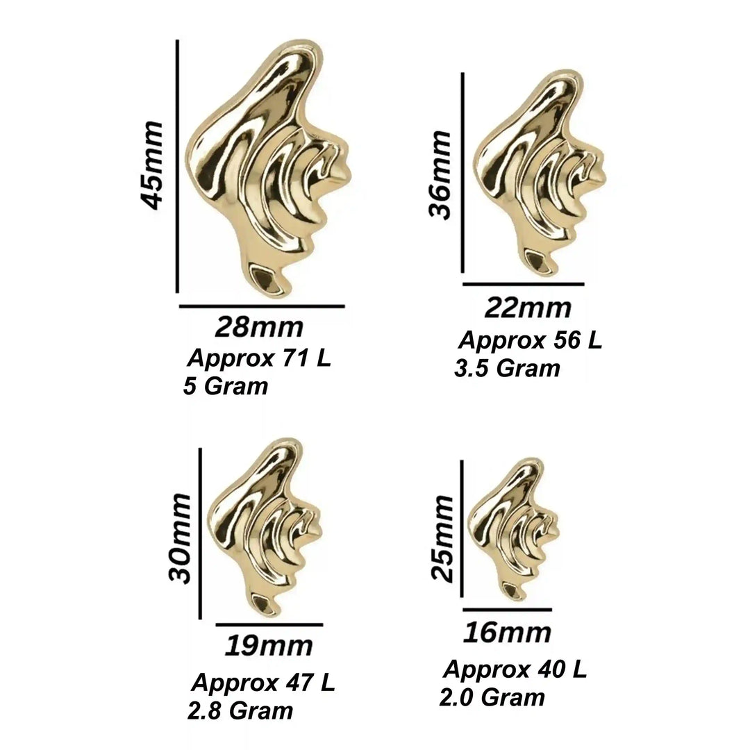 Molten Metal Stud Buttons | 45mm, 36mm, 30mm & 25mm