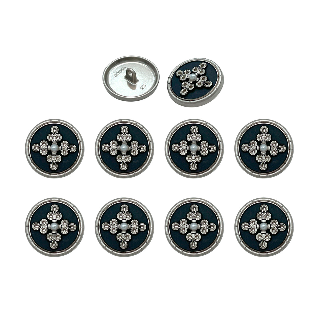 Elegant Pearl Metal Buttons for Clothing