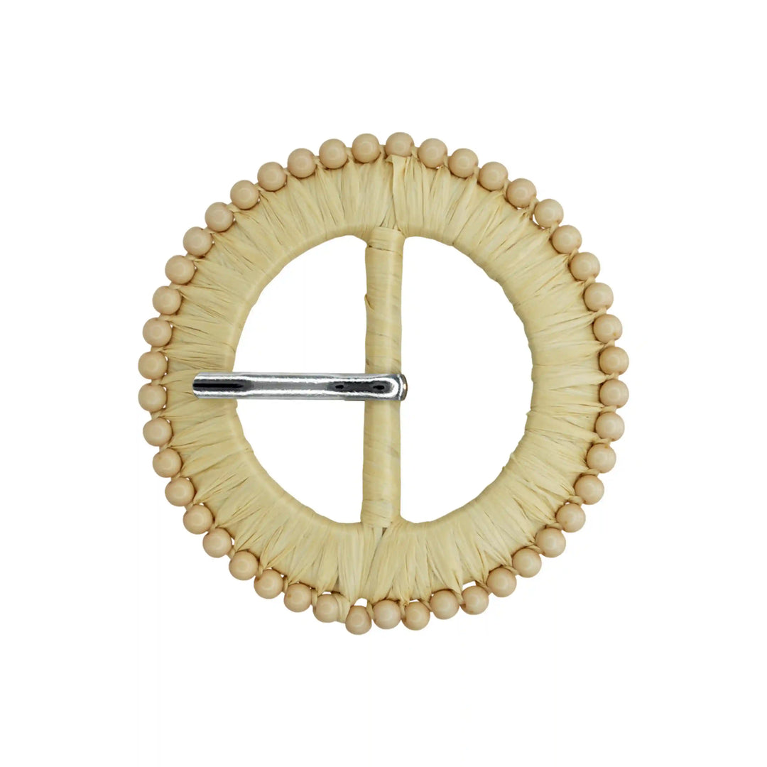 Artisan Boho Aesthetic Raffia Buckle
