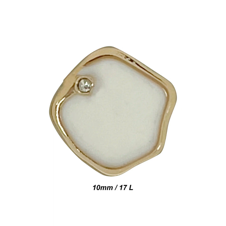 Inlaid Gem 10mm Shirt Buttons
