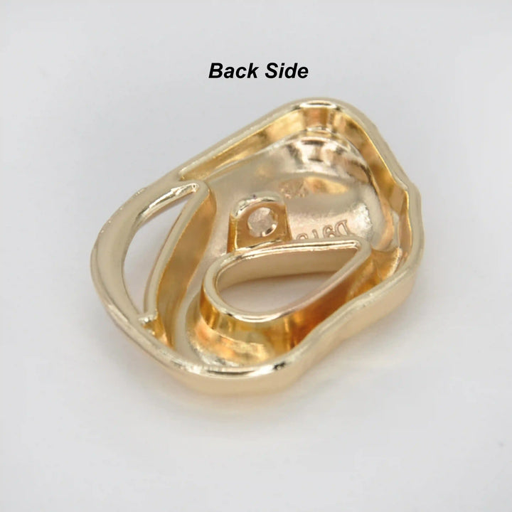 Melted Design Metal Button | 33mm & 27mm