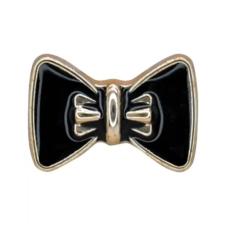 Bow Styled Lapel Pin with Butterfly Clutch | 19mm