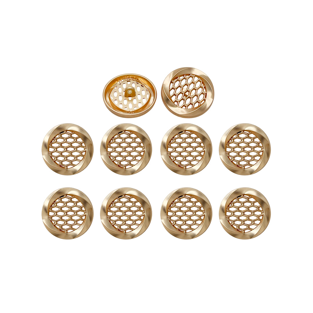 Honey Comb Metal Buttons