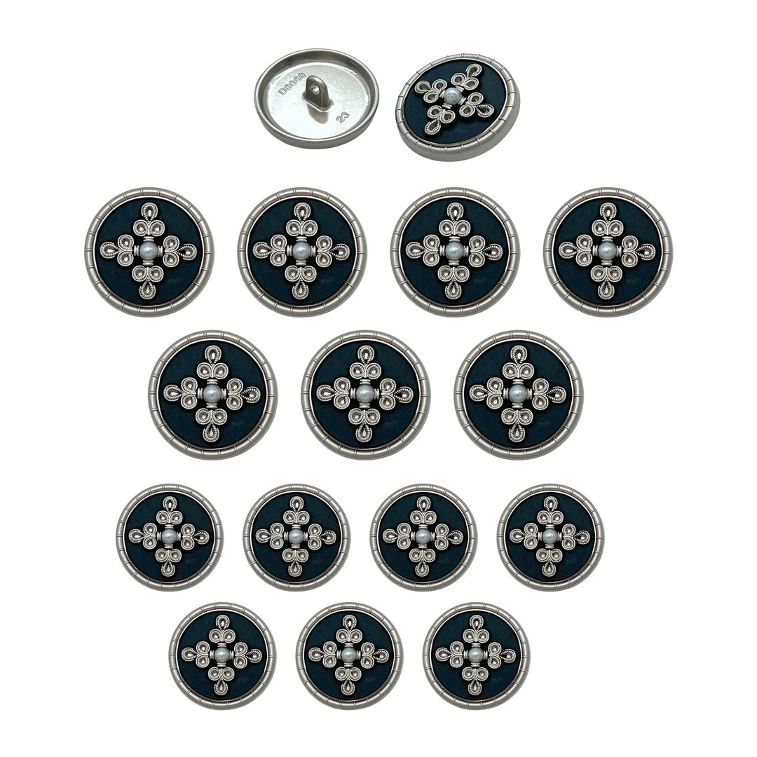 Elegant Pearl Metal Buttons for Clothing