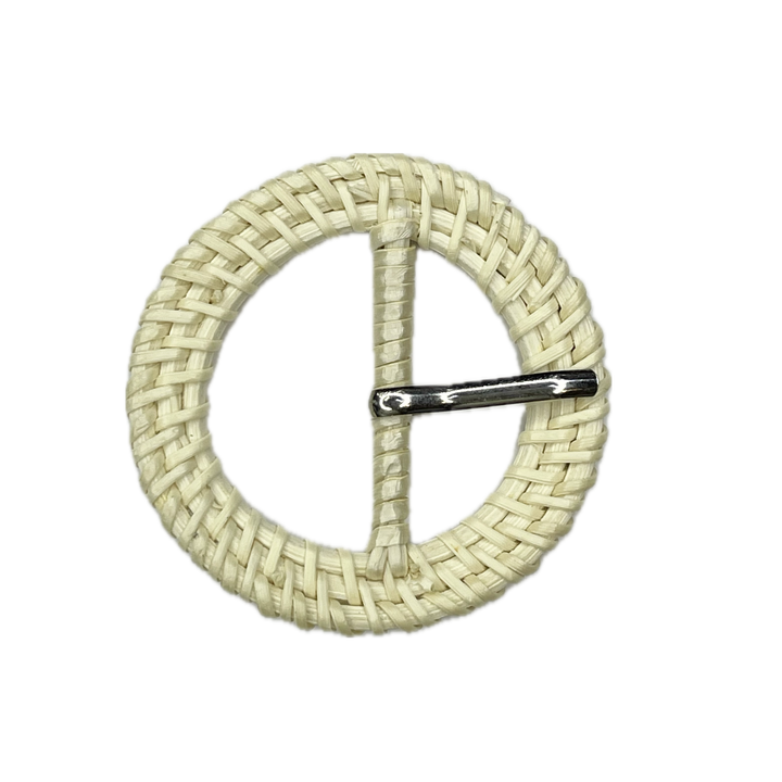 Prong Woven Wonder Raffia buckle for Versatile Fashion Picks