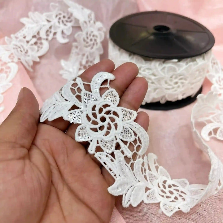 White Leaf Vine Lace | K-633