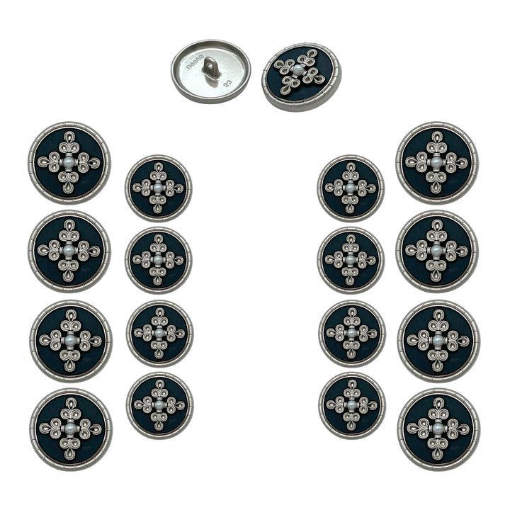 Elegant Pearl Metal Buttons for Clothing