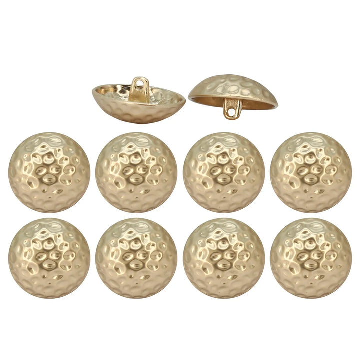 Hammered Design Metal Button |  18mm(28L) & 23mm(36L)