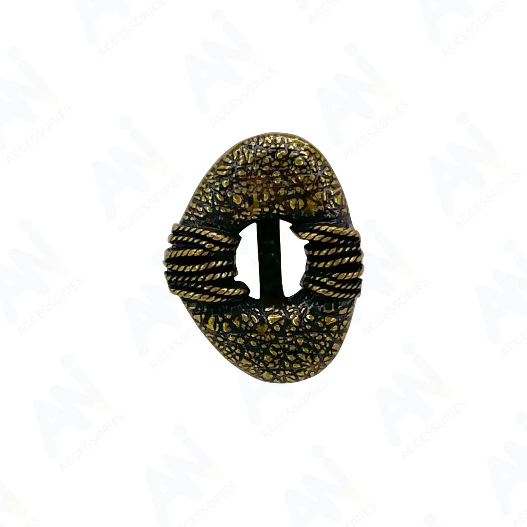 Rope Design Metal Button for DIY Projects | 18mm(28L) & 23mm(36L)