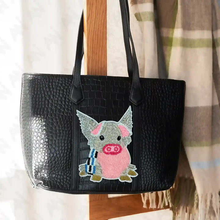Whimsical Sew Pig Patch