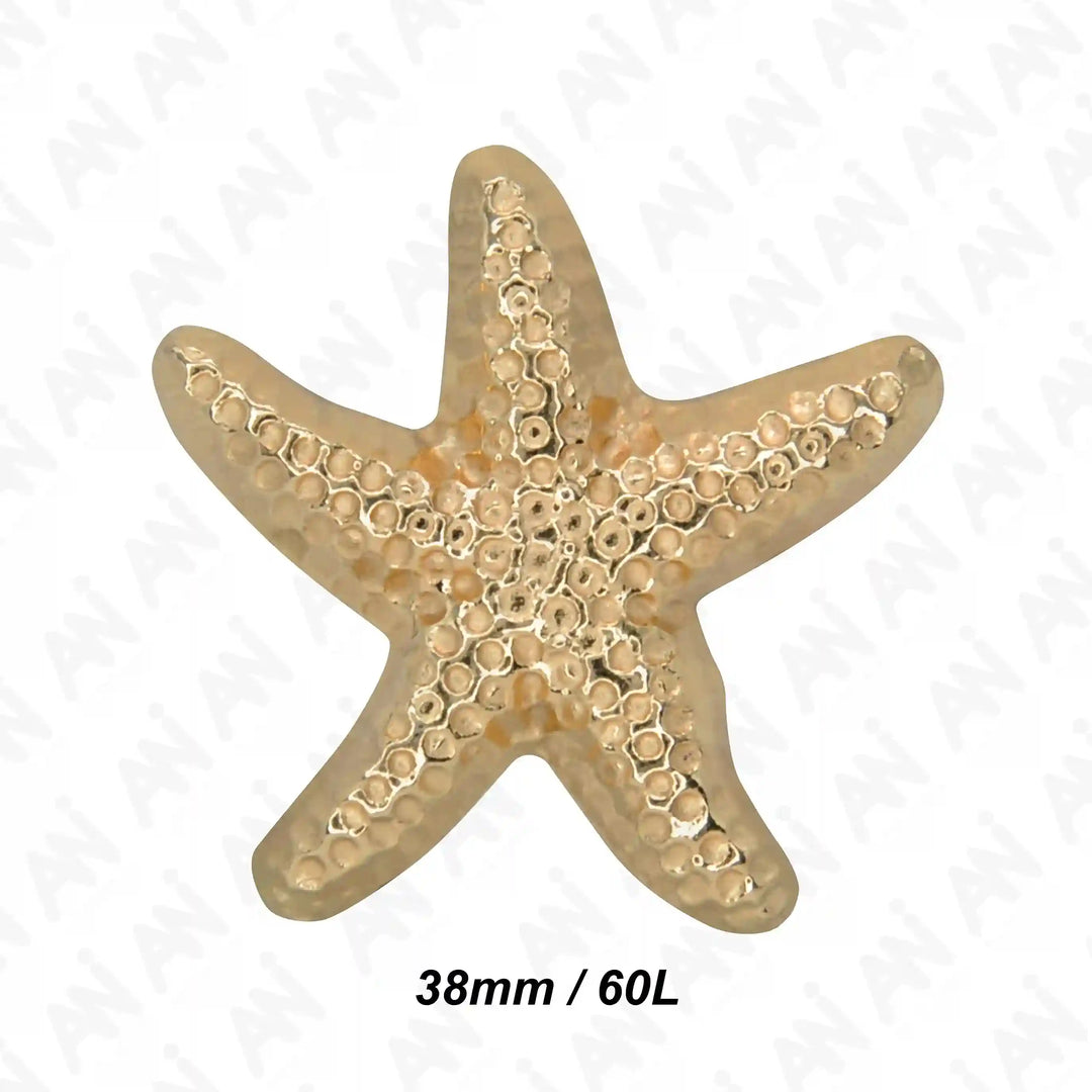 Sea Inspired Star Metal Buttons | 20 & 38mm