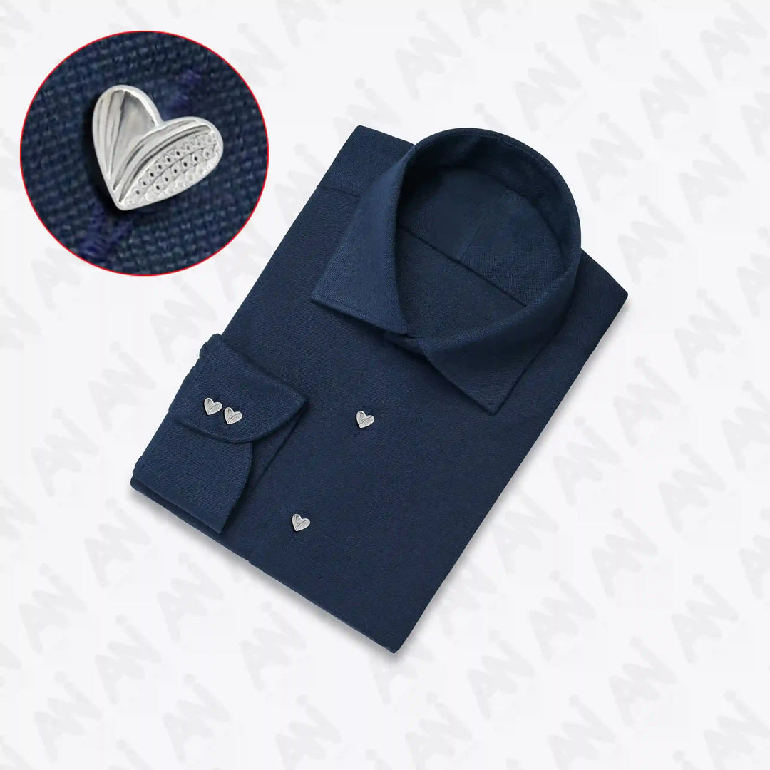 Heart Shape Metal Shirt Buttons