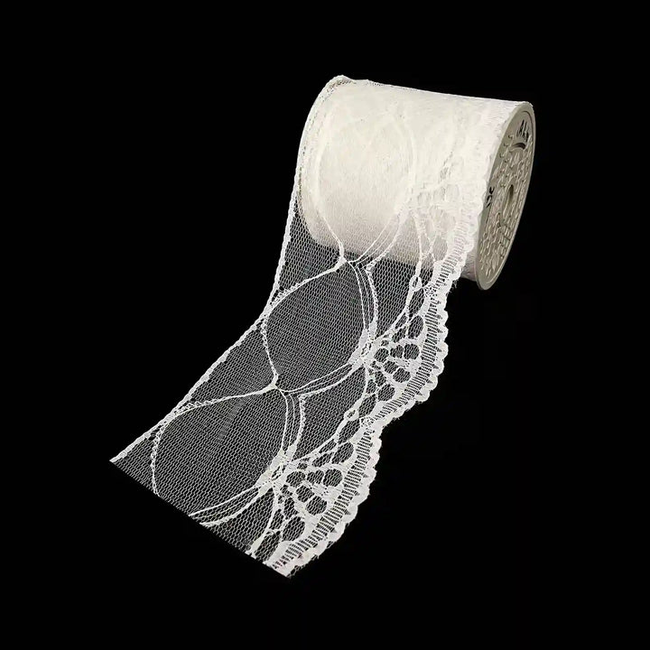 White Delicate Scalloped Lace | SKU-199