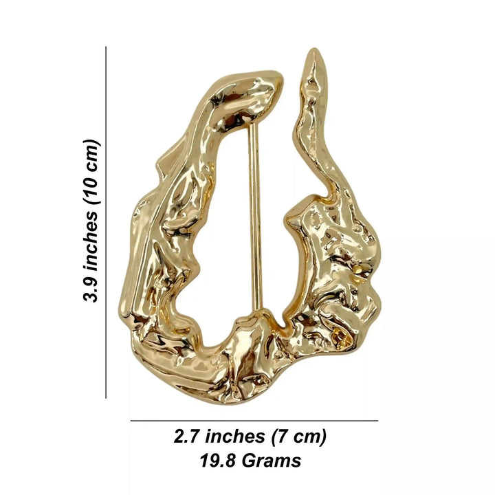 Organic Abstract Metal Buckle