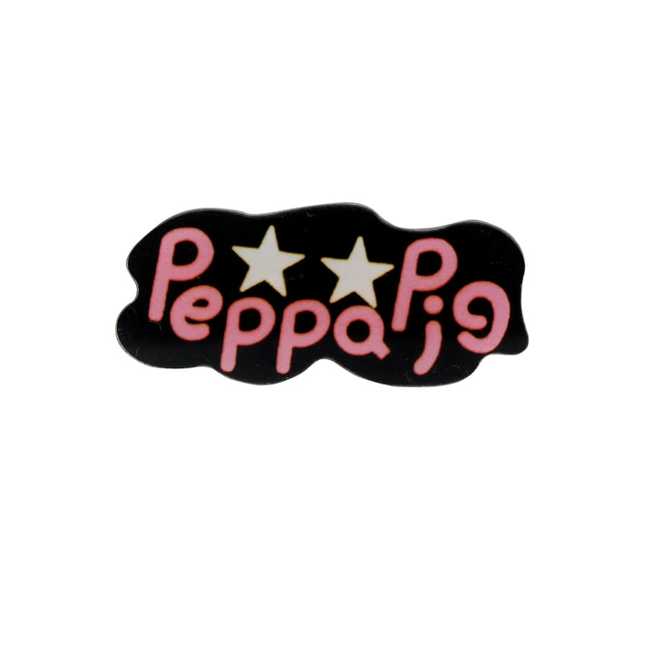 Acrylic Peppa Pig Brooch