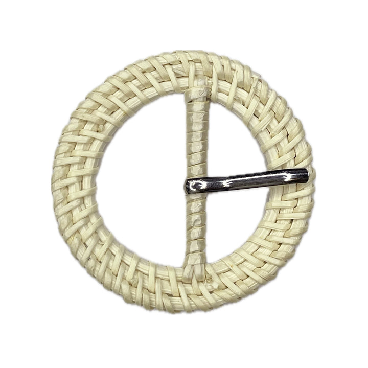 Prong Woven Wonder Raffia buckle for Versatile Fashion Picks