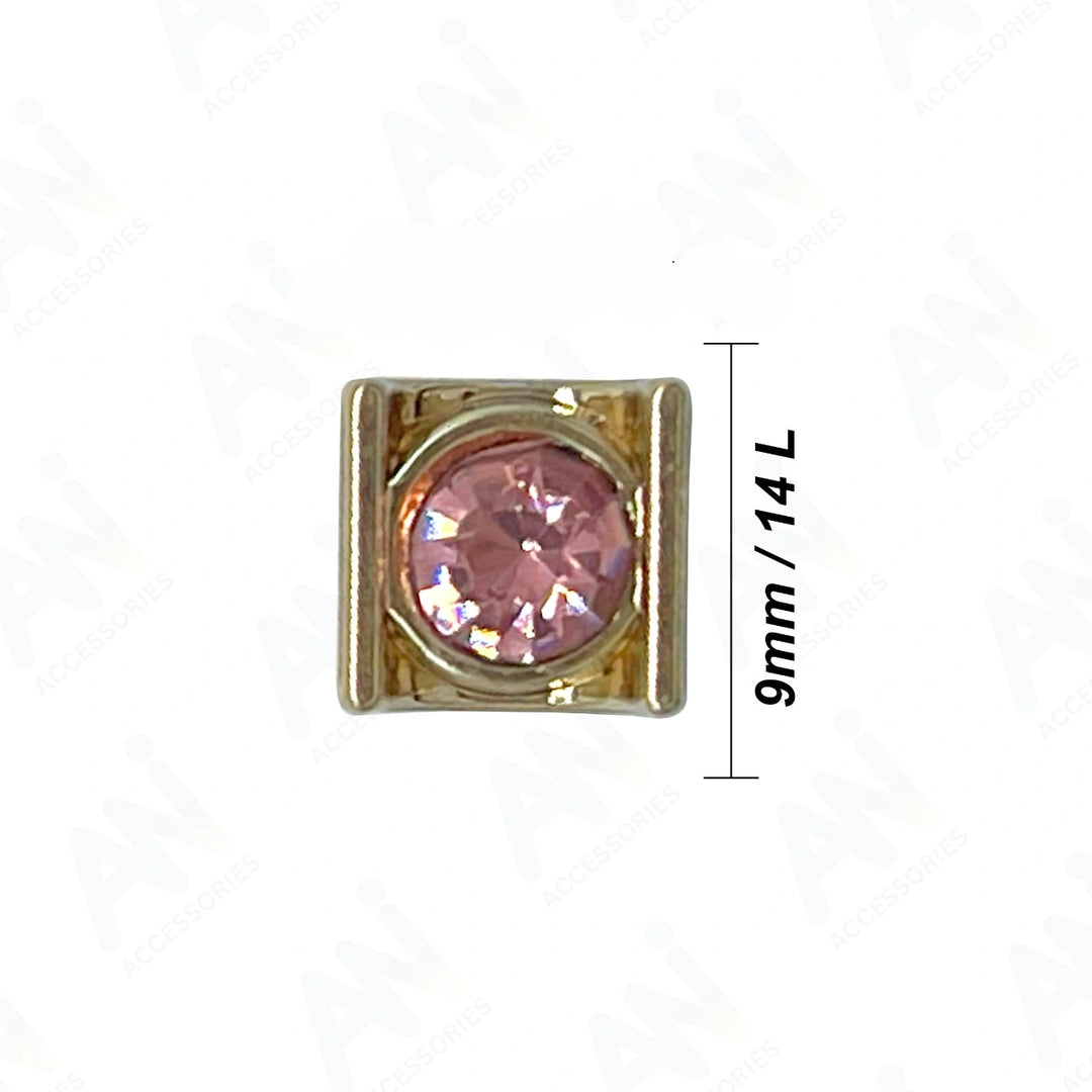 Decorative Square Metal Button for shirt | 9mm(14L)