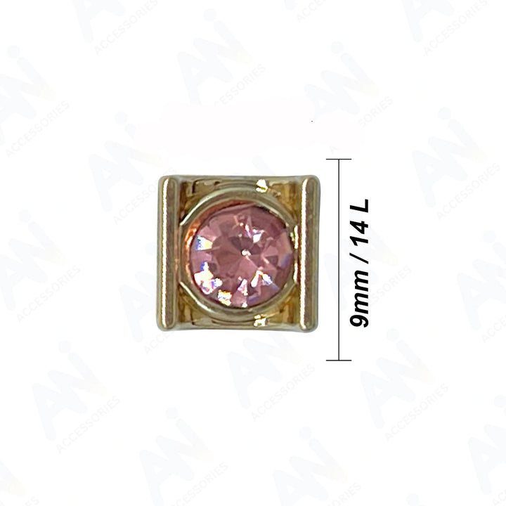 Decorative Square Metal Button for shirt | 9mm(14L)