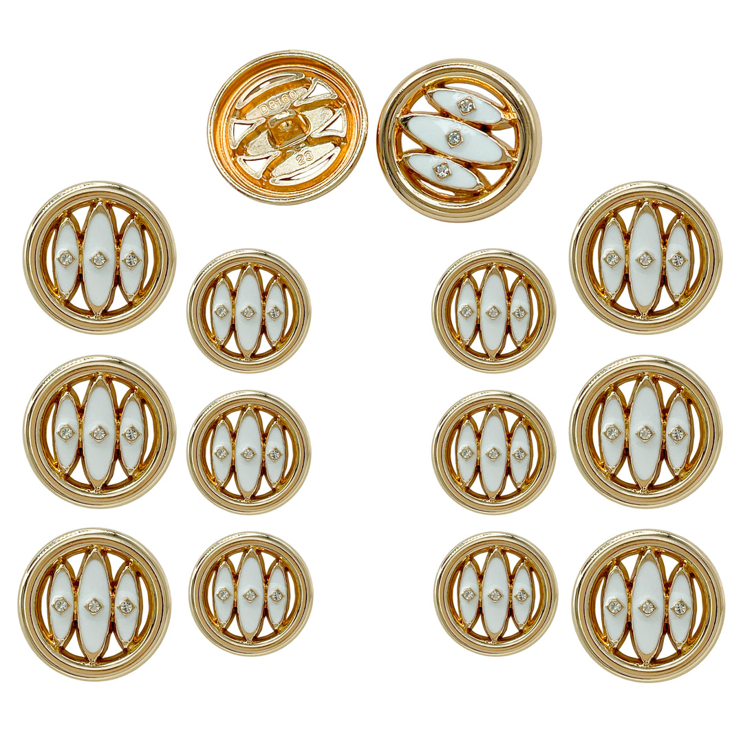 Inlay Design Metal Buttons