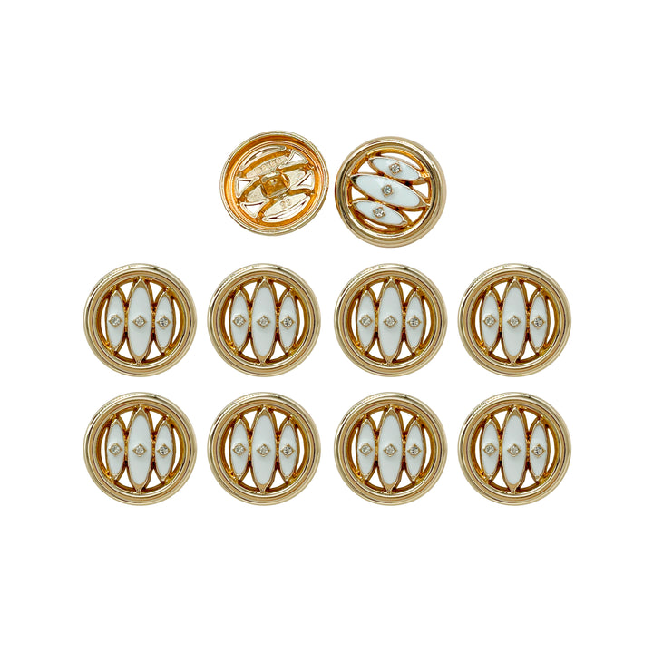 Inlay Design Metal Buttons