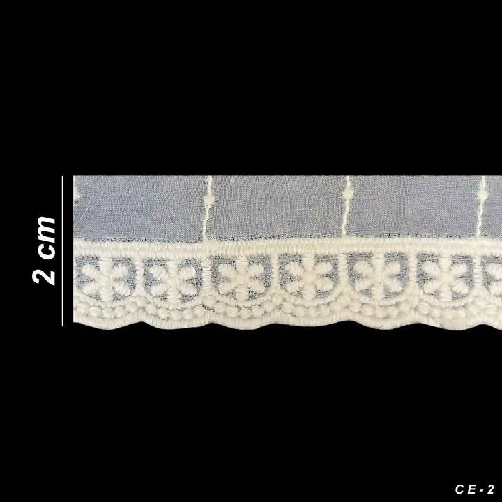 Geometric Blossom Organza Lace | 2 Meters | CE-2