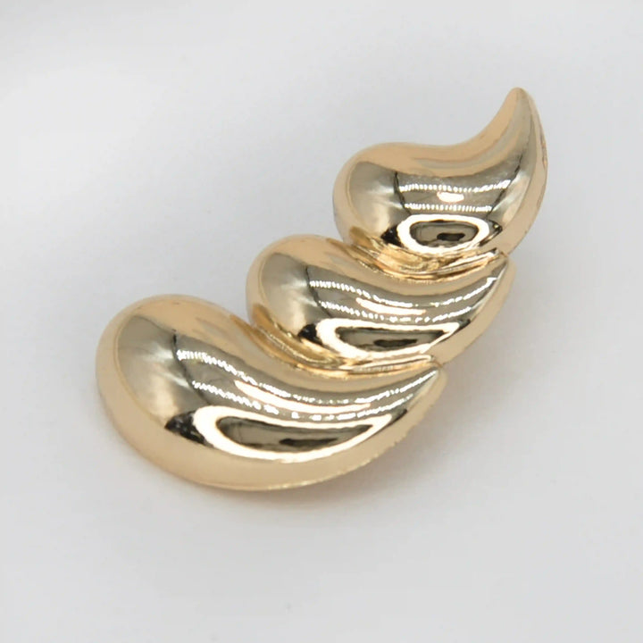 3 Teardrop Metal Buttons | 30mm(47L)