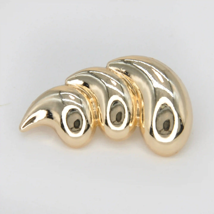 3 Teardrop Metal Buttons | 30mm(47L)