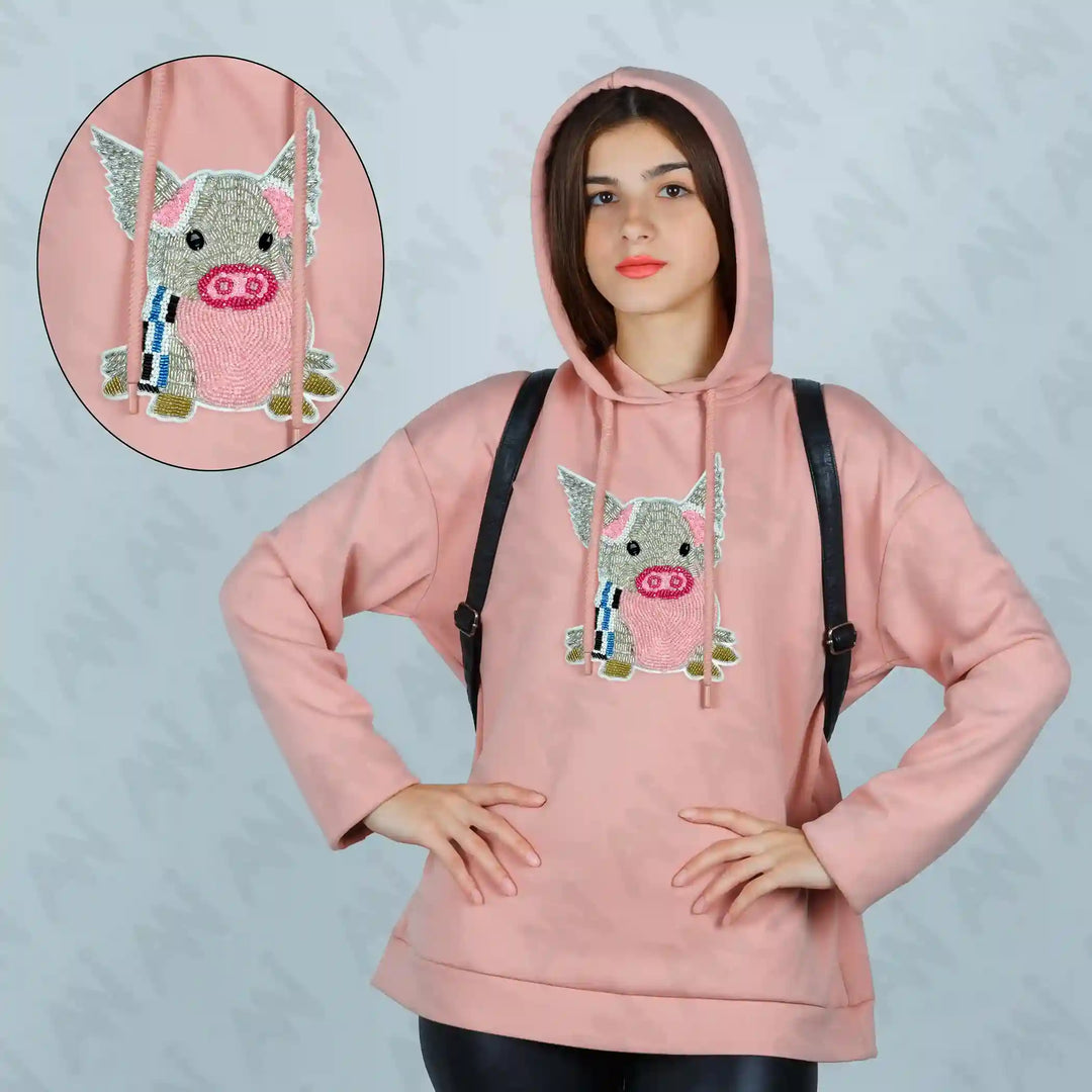 Whimsical Sew Pig Patch