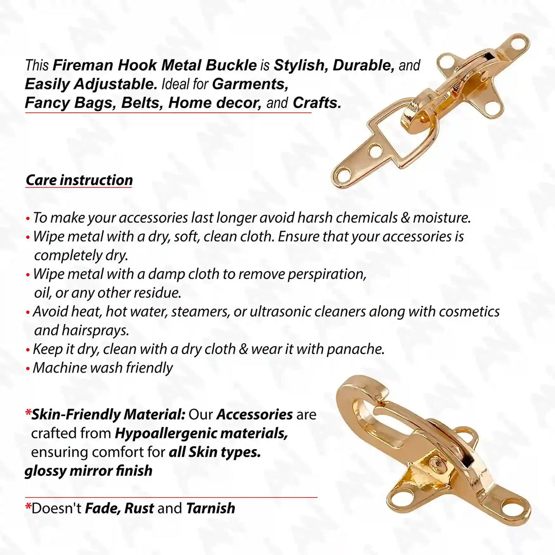 2 Part Shiny Gold Buckle